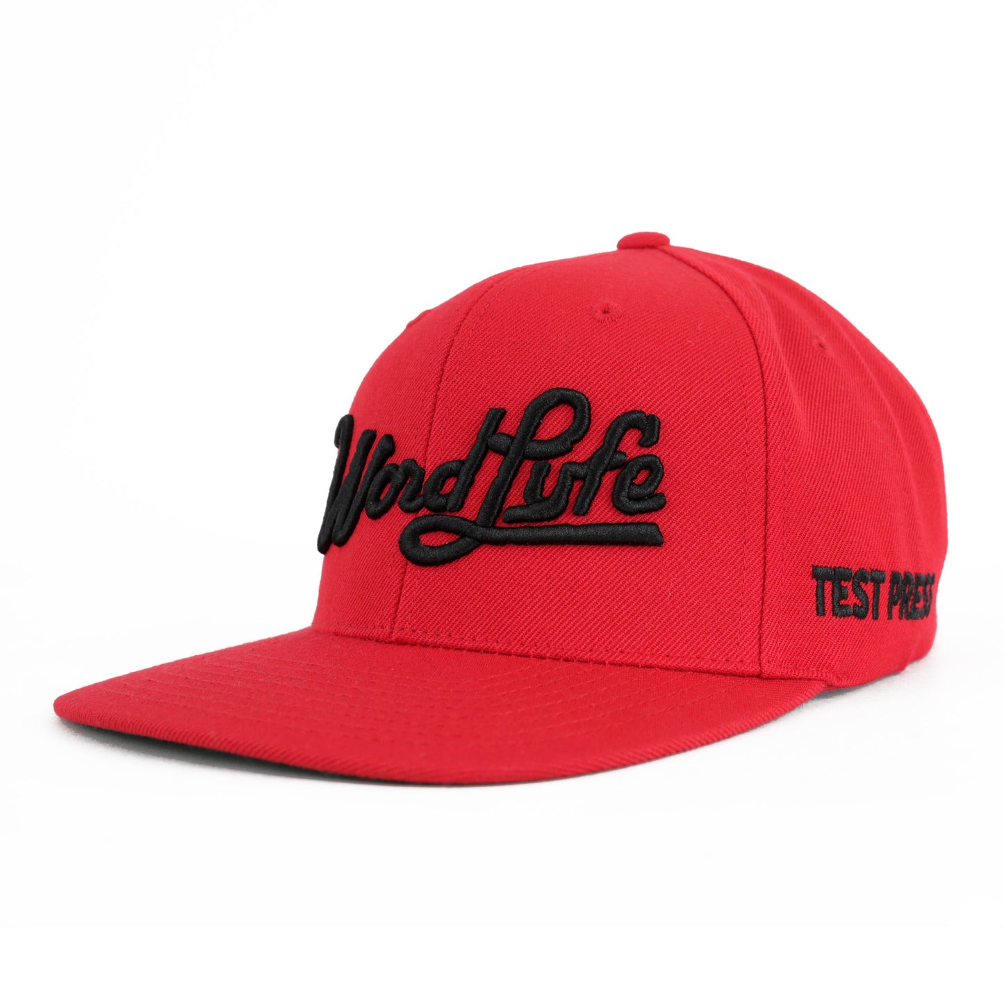 WORDLYFE SNAPBACK LIMITED EDITION "TEST PRESS" (RED/BLACK)