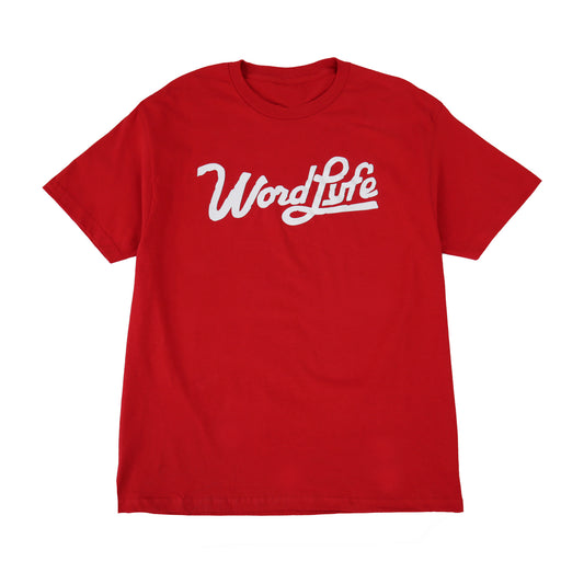 Word Lyfe Logo Short Sleeve T-Shirt (RED/WHITE)