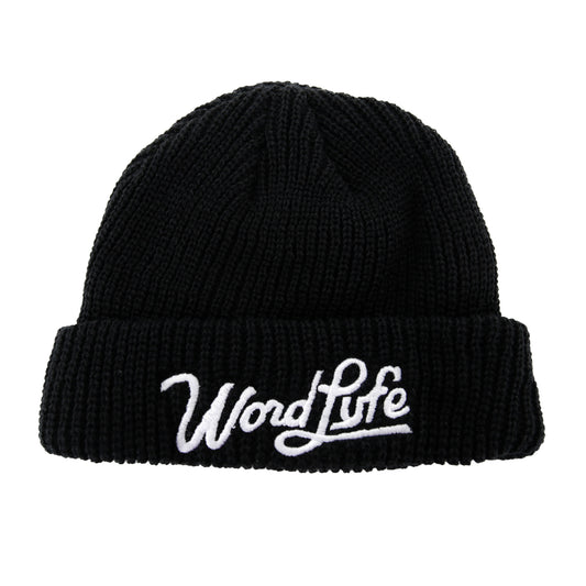 WORDLYFE KIDS SIZE BEANIE (BLACK)