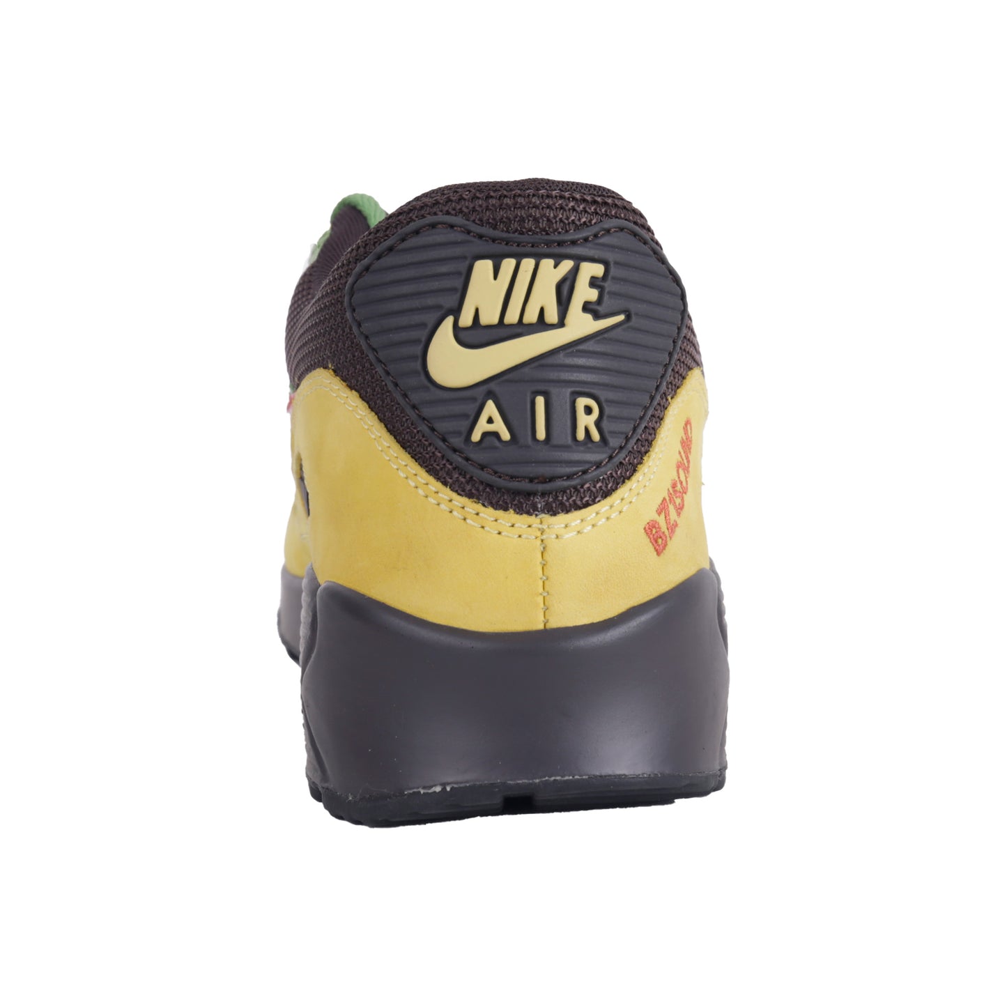 Air Max 90  Red/Gold/Green Custom BZ1 Sound- Size 9.5