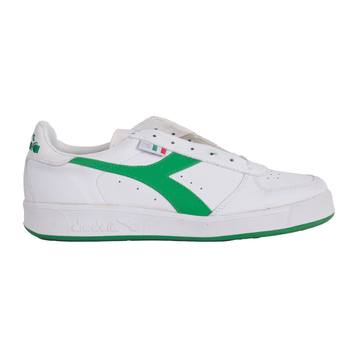 Diadora-Italy/ Borg Elite 2002/ White and Green/ Size 9