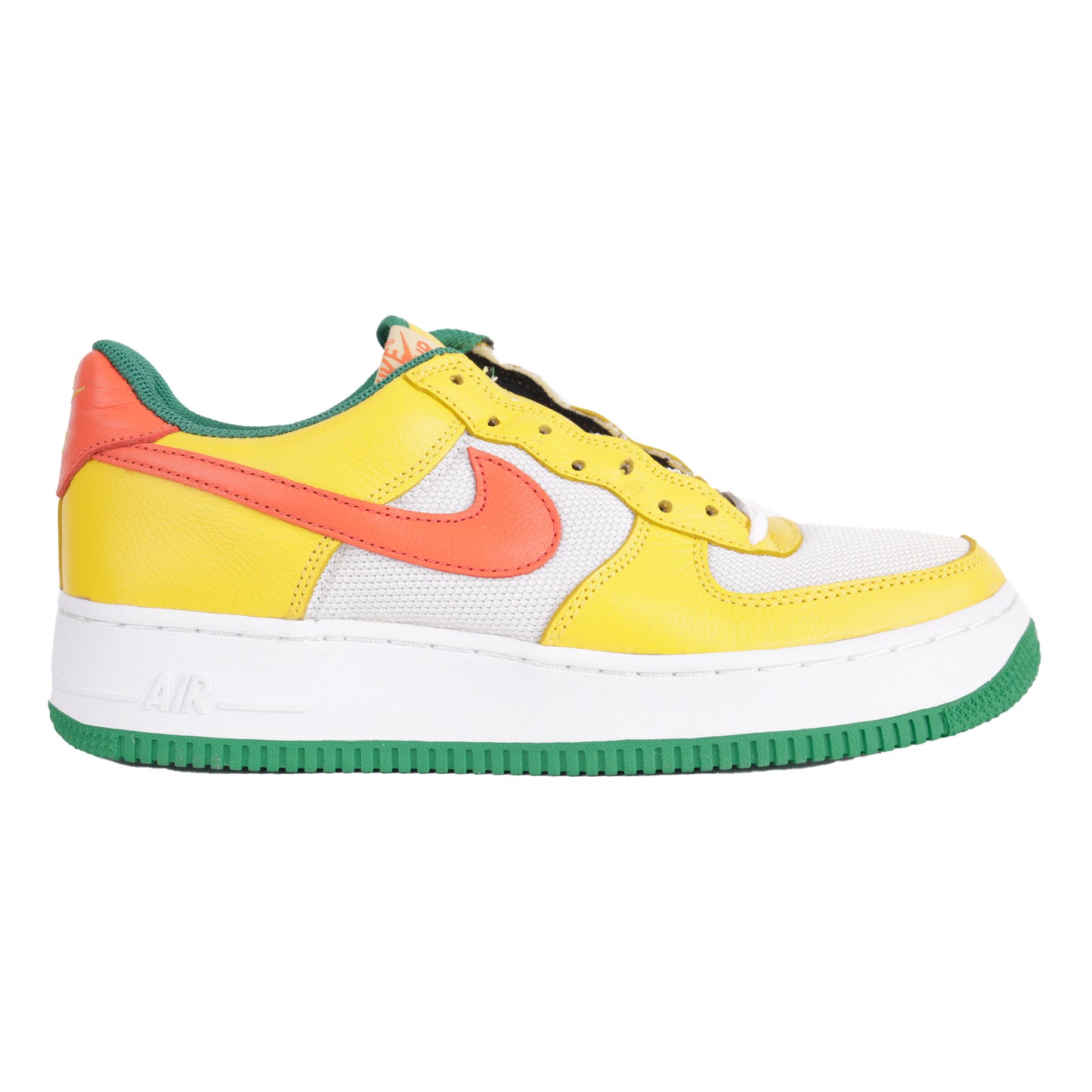 Air Force 1 Low Notting Hill Carnival In Yellow Zest/orange Flash-white-green. Size: 9